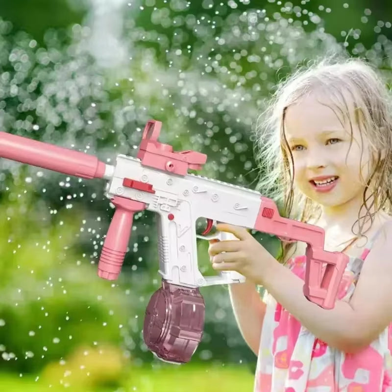 Electric Long Vector Mag Fed Water Suiqrting Toy Gun Large Capacity Water Soaker Gun Toy for Summer